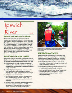 2004 Targeted Watersheds Grants program: Ipswich River - Massachusetts