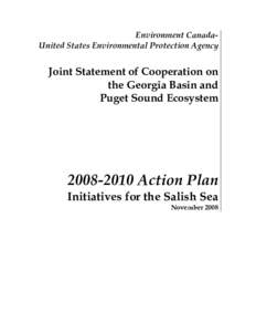 Environment CanadaUnited States Environmental Protection Agency  Joint Statement of Cooperation on the Georgia Basin and Puget Sound Ecosystem