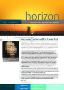 ISSUE 1  SEPTEMBER 2006 horizon The Amarna Project and Amarna Trust newsletter