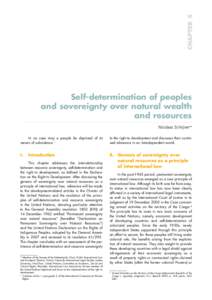 CHAPTER 5  Self-determination of peoples and sovereignty over natural wealth and resources Nicolaas Schrijver*