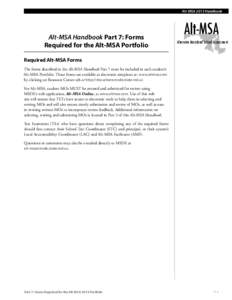 Alt-MSA Full Physical (Medical Fragile) Excusals for handbook[removed]DRAFT