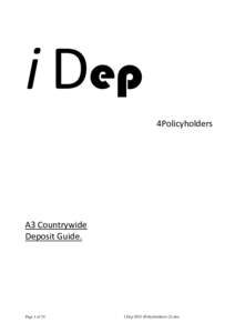 i Dep 4Policyholders A3 Countrywide Deposit Guide.