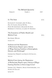 Health care in the United States / Health / Publishing / Medicine / Milbank Quarterly / Paul M. Ellwood /  Jr. / Barbara Starfield