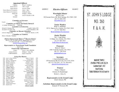 Masonic Lodges / Structure / South Australian Lodge of Friendship / Grand Lodge of Massachusetts / Esotericism / Freemasonry / Grand Lodge of Pennsylvania