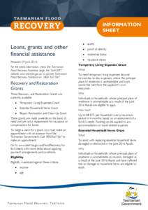 Loans, grants and other financial assistance
