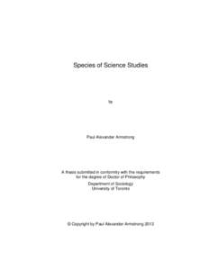 Science / Historiography of science / Philosophy of science / Science studies / Science and technology studies / Bibliometrics / Sociology / Scientometrics / Scientific method / Citation analysis / Sociocultural evolution / Strong programme