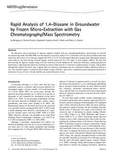 Chromatography / Laboratory techniques / Separation processes / Chemical pathology / Mass spectrometry / 1 / 4-Dioxane / Hydrophilic interaction chromatography / Gas chromatography–mass spectrometry / Gas chromatography / Chemistry / Scientific method / Science