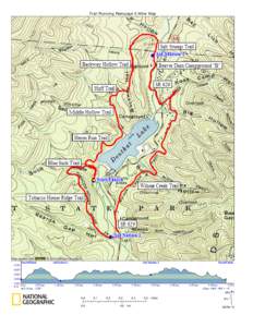 Trail Running Rampage 6 Miler Map  TOPO!® ©2010 Map Map created created with