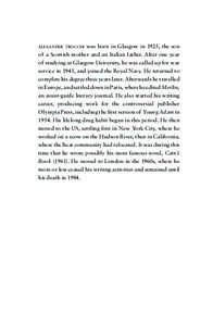 was born in Glasgow in 1925, the son of a Scottish mother and an Italian father. After one year of studying at Glasgow University, he was called up for war service in 1943, and joined the Royal Navy. He returned to compl