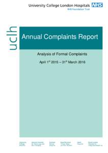 Annual Report on Complaints Management