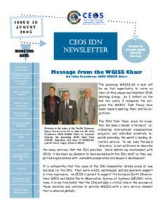 ISSUE 19 AUGUST 2005 CEOS IDN NEWSLETTER