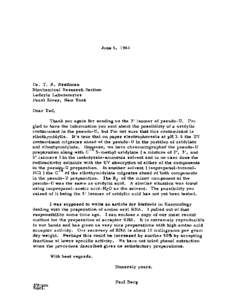 June 6, 1961  Dr. T. R. Breitman Biochemical Reeearch Section Lederle Laboratories Pearl River, New York