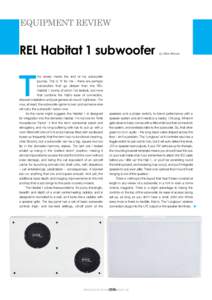 EQUIPMENT REVIEW  REL Habitat 1 subwoofer by Alan Sircom