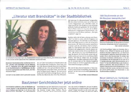 AMTSBLATT der Stadt Bautzen  Seite 3 Jg. 26/Nr