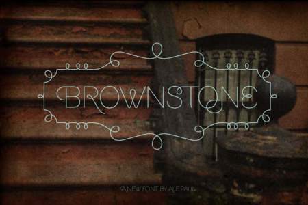  BROWNSTONE A NEW FONT BY ALE PAUL RUSTIC RELEVANCE 