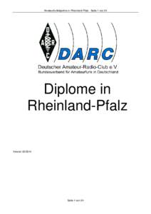 Amateurfunkdipolme in Rheinland-Pfalz Seite 1 von 24  Diplome in