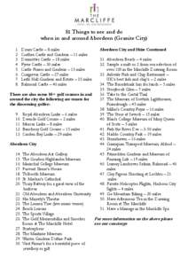 51 Things to see and do when in and around Aberdeen (Granite City[removed].