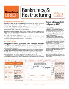 Bankruptcy & BRIEF Restructuring BANKRUPTCY RESTRUCTURING WATCH ULTURA HAS NEW UAC SALE CONTRACT. Secured lender UAC Finance will buy the business in exchange for debt and payment of some unsecured claims. (Page 2) LDK S