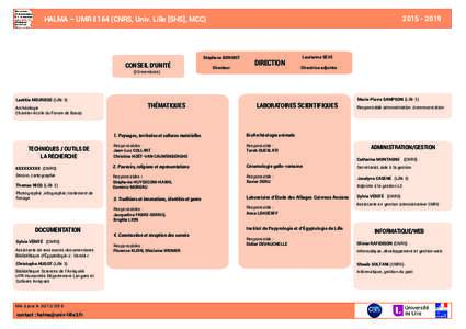 HALMA – UMRCNRS, Univ. Lille [SHS], MCC) Stéphane BENOIST