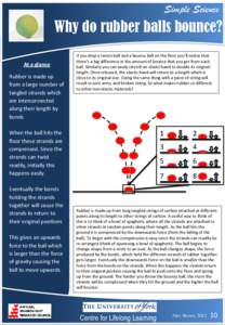 Simple Science  Why do rubber balls bounce? At a glance Rubber is made up from a large number of