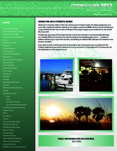 THE DIRECTORY FOR CLEARWATER RESIDENTS  MyClearwater.com LINKS Government Officials City Departments & Services