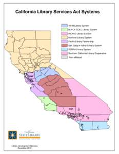 California Library Services Act (CLSA) Maps