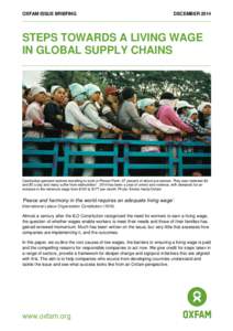 Steps Towards a Living Wage in Global Supply Chains