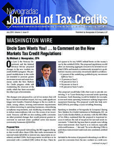 Uncle Sam Wants You! … to Comment on the New Markets Tax Credit Regulations