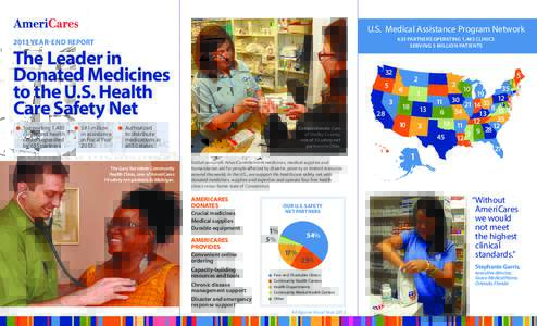 U.S. Medical Assistance Program Network 635 PARTNERS OPERATING 1,485 CLINICS SERVING 5 MILLION PATIENTS 2013 YEAR-END REPORT