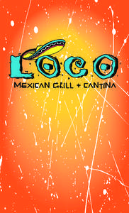 LOCO MEXICAN final menu cover