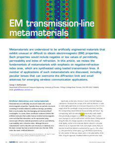 EM transmission-line metamaterials