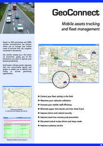 GeoConnect Mobile assets tracking and fleet management