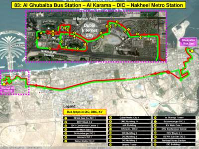 83: Al Ghubaiba Bus Station – Al Karama – DIC – Nakheel Metro Station Al Sufouh Road