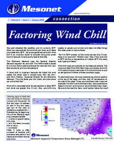www.mesonet.org  Volume 3 — Issue 1 — January 2012 connection