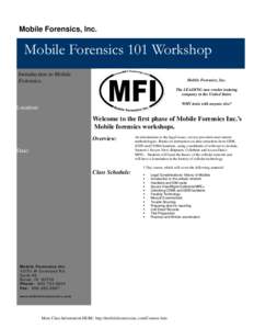 Microsoft Word - MFI101_CourseContent3_2011.doc
