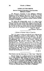 NOTES AND DOCUMENTS  The Executive Committee of the Oklahoma Historical Society, on authority granted in Article IV, Section 3, of the Constitution of the Oklahoma Historical Society, has directed that a ballot for five 