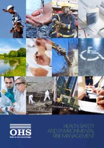 HEALTH, SAFETY AND ENVIRONMENTAL RISK MANAGEMENT CONTENTS