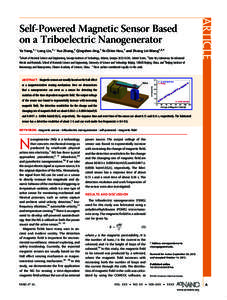 Magnetostatics / Physical quantities / Magnetic field / Nanogenerator / Electric generator / Magnet / Electromagnetism / Physics / Magnetism