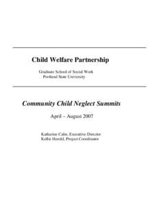 Child Abuse Prevention and Treatment Act / Child neglect / Summit /  New Jersey / Foster care / Law / Child abuse / Crimes / Family therapy