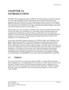 Planning / United States / Mind / Bureau of Land Management / Federal Land Policy and Management Act / Environment of the United States / United States Bureau of Reclamation