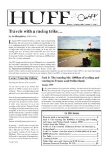 January - Febuary[removed]Volume 3 - Issue 1  Travels with a racing trike… by Ian Humphries. (PBP #[removed]I