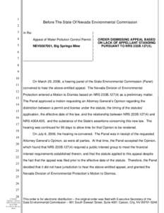 Microsoft Word - Order--DismissAppeal.doc