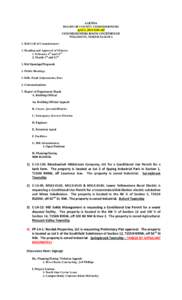 AGENDA BOARD OF COUNTY COMMISSIONERS April 1, 2014 8:00 AM COMMISSIONERS ROOM COURTHOUSE WILLISTON, NORTH DAKOTA 1. Roll Call of Commissioners