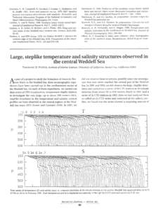 Martinson, DEvolution of the southern ocean winter mixed layer and sea ice: Open ocean deepwater formation and ventilation. Journal of Geophysical Research, 95(C7), Martinson, D., and A.L Gordon. In 