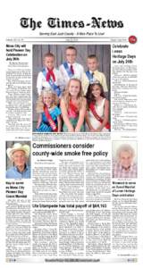Serving East Juab County - A Nice Place To Live! Volume 112, No. 30 July 23, 2014	  Single Copy Price