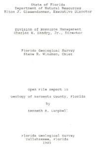 Southern United States / Hawthorn Group / Sarasota /  Florida / Sarasota County /  Florida / DeSoto Plain / Arcadia Formation / Suwannee Limestone / Geology of Florida / Florida / Geography of the United States