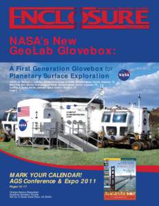 Volume 24 #1 – 2011  NASA’s New GeoLab Glovebox: A First Generation Glovebox for Planetary Surface Exploration