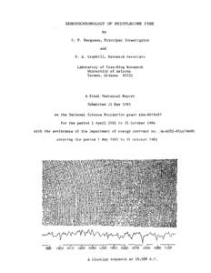 DENDROCHRONOLOGY OF BRISTLECONE PINE by C. W. Ferguson, Principal Investigator and