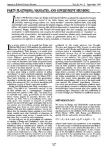 Time series analysis / Political parties in the United States / Estimation theory / Omitted-variable bias / Democratic Party / Republican Party / Autoregressive conditional heteroskedasticity / Causality / Linear regression / Statistics / Econometrics / Regression analysis