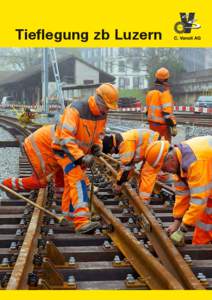 Tieflegung zb Luzern  Sehr geehrte Damen und Herren Dieses Heft gibt Ihnen einen Einblick in unser Projekt «Ausbau Zentralbahn, Doppelspur und Tieflegung zb Luzern, Spurwechsel Horw», das wir nach einer Bauzeit von zw